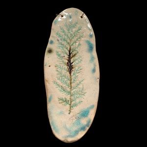 Vintage Handmade Ceramic Wall Hanging Art